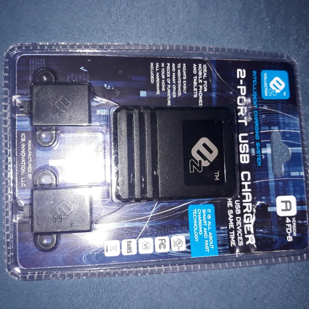 EZ Collection 2-Port USB Charger